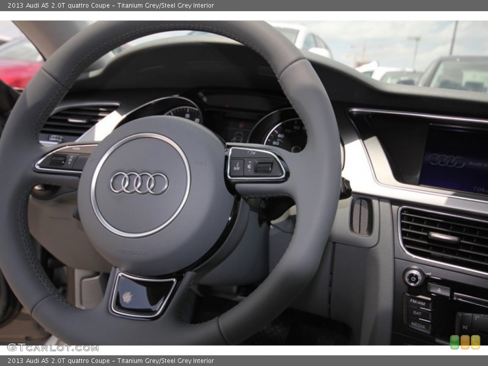 Titanium Grey/Steel Grey Interior Steering Wheel for the 2013 Audi A5 2.0T quattro Coupe #81280601