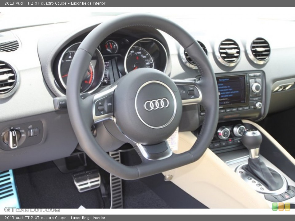 Luxor Beige Interior Steering Wheel for the 2013 Audi TT 2.0T quattro Coupe #81281269