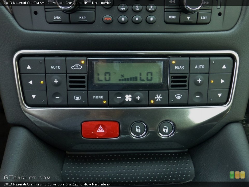 Nero Interior Controls for the 2013 Maserati GranTurismo Convertible GranCabrio MC #81281278
