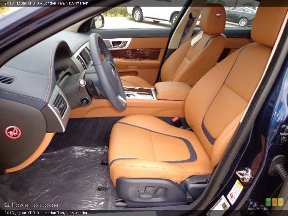 London Tan/Navy Interior Photo for the 2013 Jaguar XF 3.0 #81281620