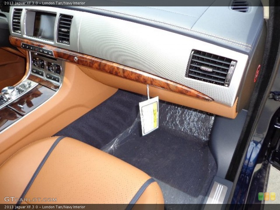 London Tan/Navy Interior Dashboard for the 2013 Jaguar XF 3.0 #81281849