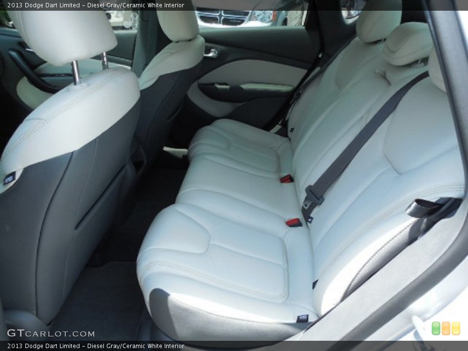 Diesel Gray/Ceramic White Interior Rear Seat for the 2013 Dodge Dart Limited #81281961