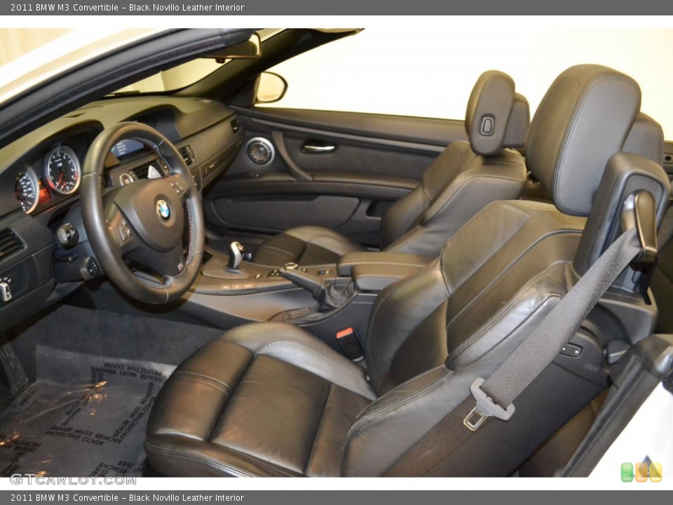 Black Novillo Leather Interior Front Seat for the 2011 BMW M3 Convertible #81282037
