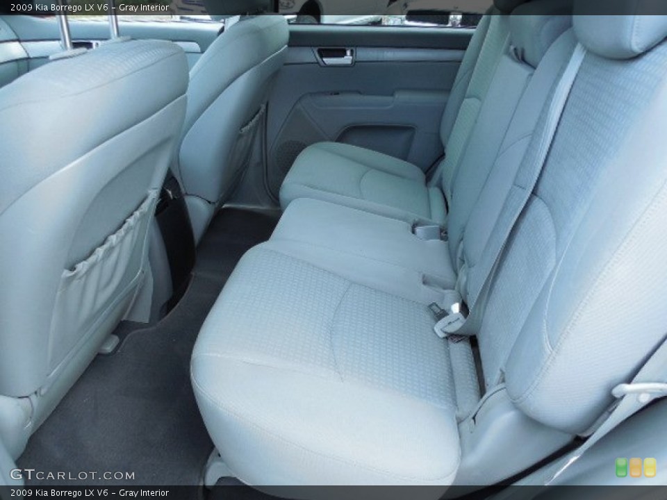 Gray Interior Rear Seat for the 2009 Kia Borrego LX V6 #81283747
