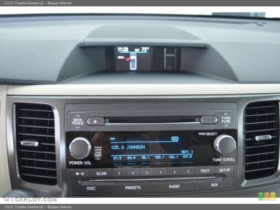 Bisque Interior Audio System for the 2013 Toyota Sienna LE #81285106