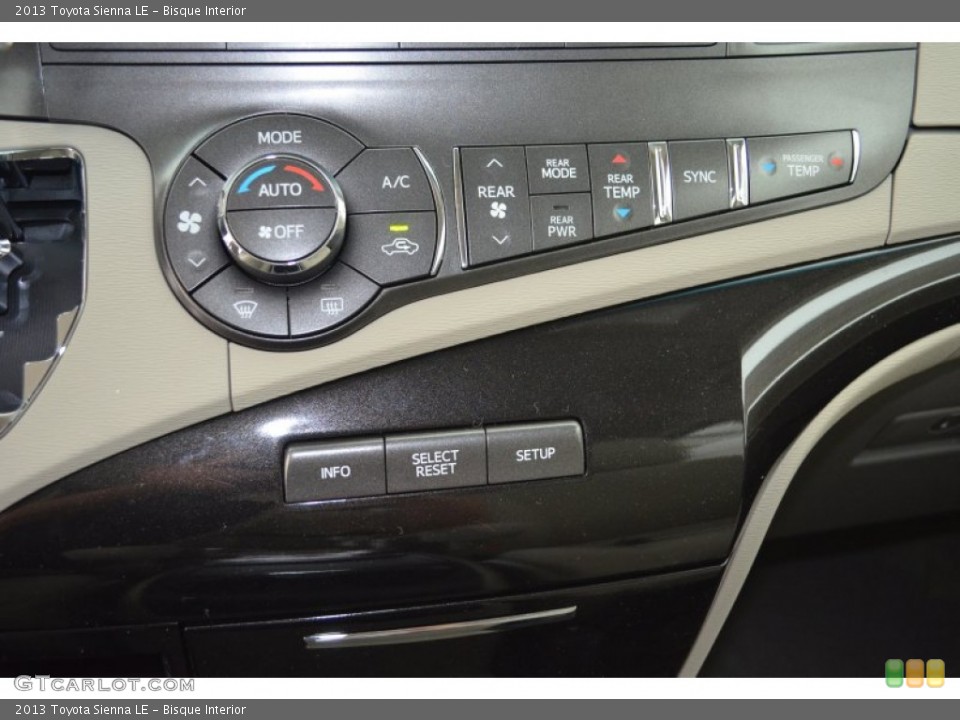 Bisque Interior Controls for the 2013 Toyota Sienna LE #81285115