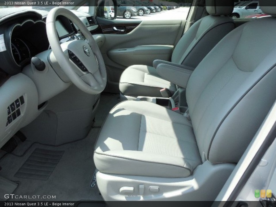 Beige Interior Front Seat for the 2013 Nissan Quest 3.5 LE #81285118