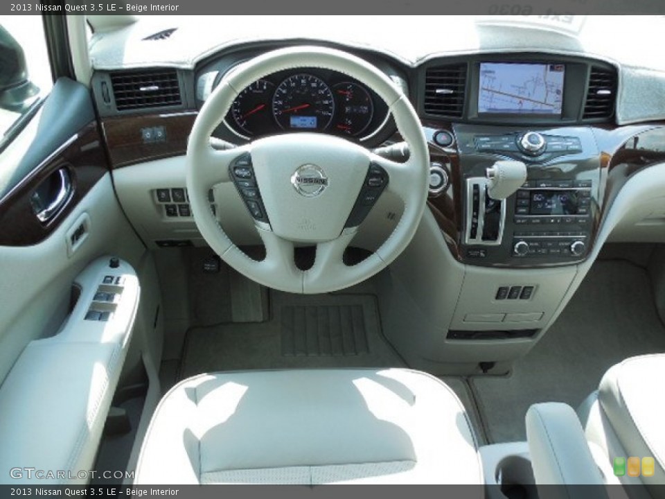 Beige Interior Dashboard for the 2013 Nissan Quest 3.5 LE #81285136