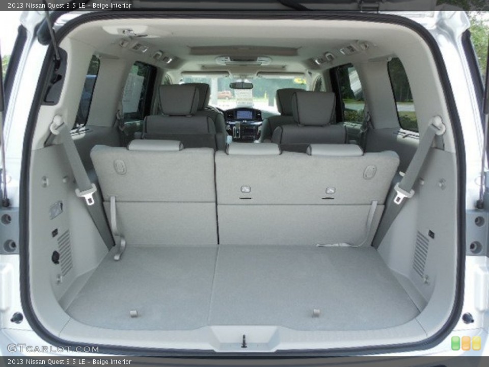 Beige Interior Trunk for the 2013 Nissan Quest 3.5 LE #81285145