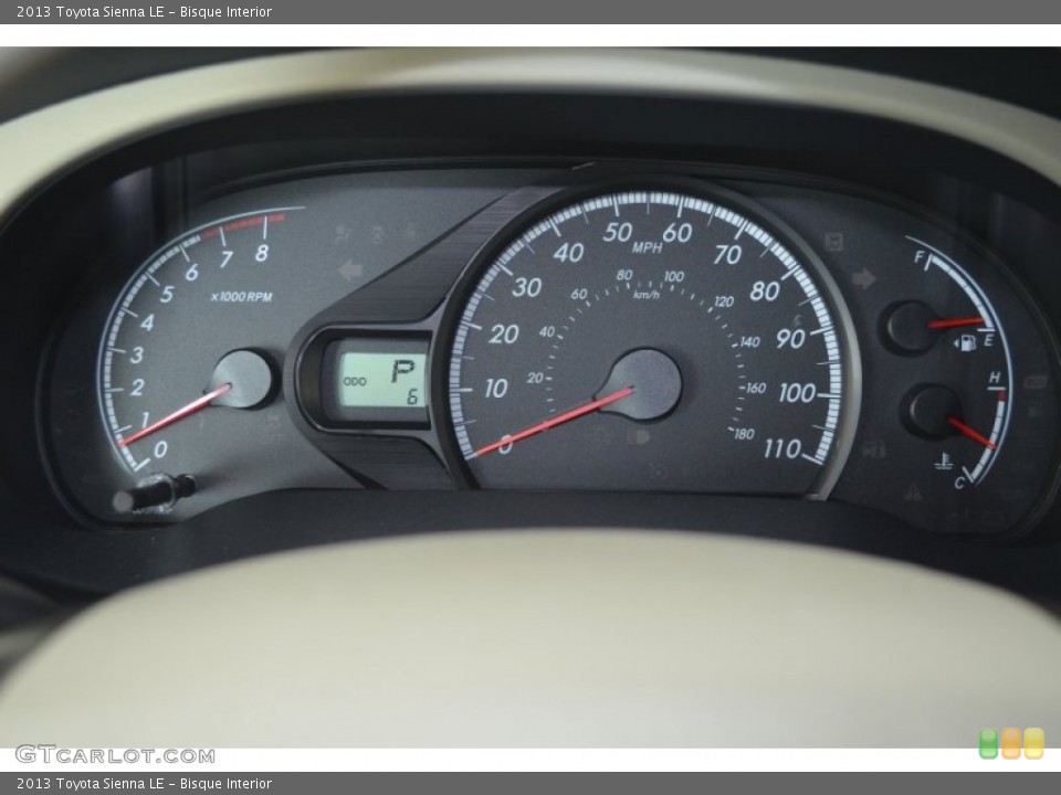Bisque Interior Gauges for the 2013 Toyota Sienna LE #81285148