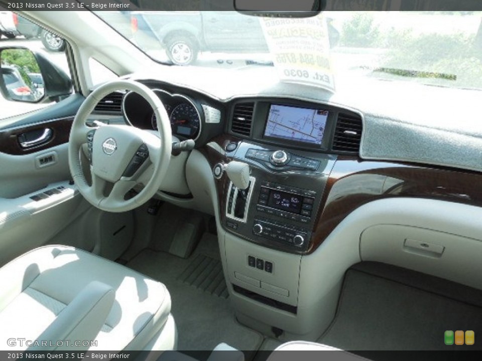 Beige Interior Dashboard for the 2013 Nissan Quest 3.5 LE #81285187