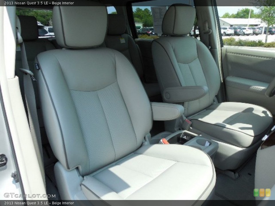 Beige 2013 Nissan Quest Interiors