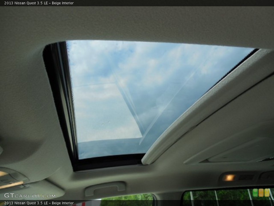 Beige Interior Sunroof for the 2013 Nissan Quest 3.5 LE #81285271
