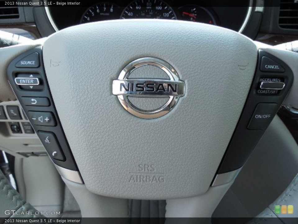 Beige Interior Steering Wheel for the 2013 Nissan Quest 3.5 LE #81285280