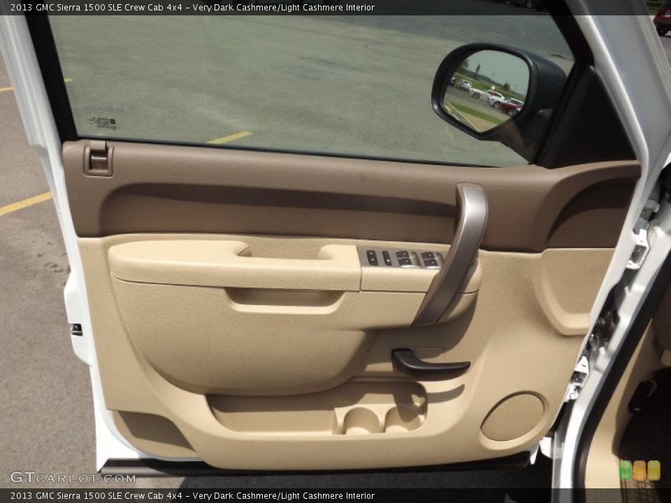 Very Dark Cashmere/Light Cashmere Interior Door Panel for the 2013 GMC Sierra 1500 SLE Crew Cab 4x4 #81285664