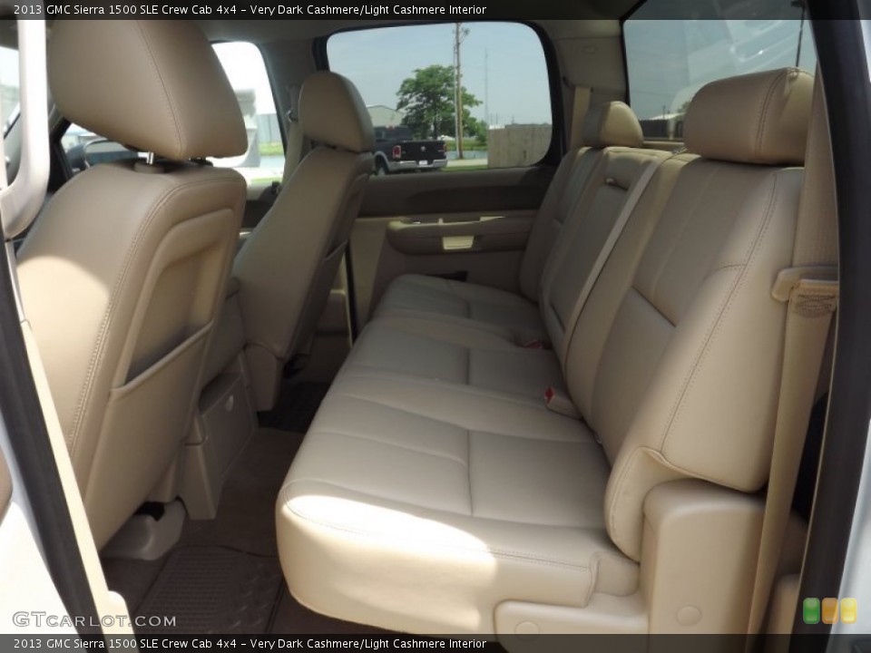Very Dark Cashmere/Light Cashmere Interior Rear Seat for the 2013 GMC Sierra 1500 SLE Crew Cab 4x4 #81285673