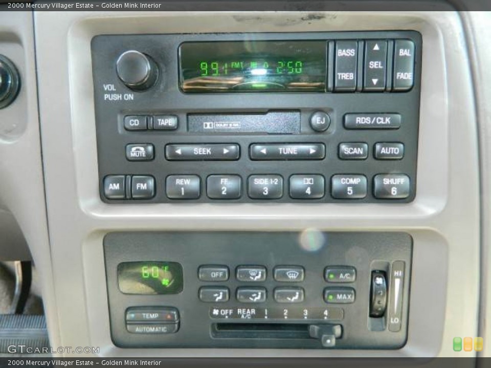 Golden Mink Interior Controls for the 2000 Mercury Villager Estate #81286933