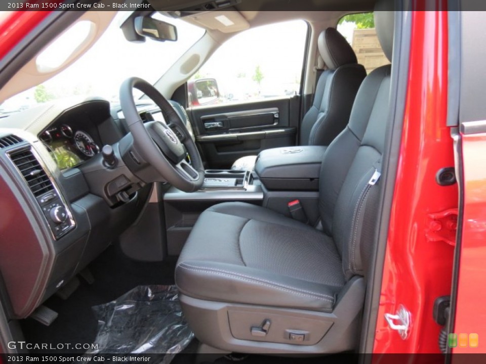 Black Interior Photo for the 2013 Ram 1500 Sport Crew Cab #81287203