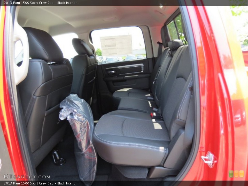 Black Interior Rear Seat for the 2013 Ram 1500 Sport Crew Cab #81287209