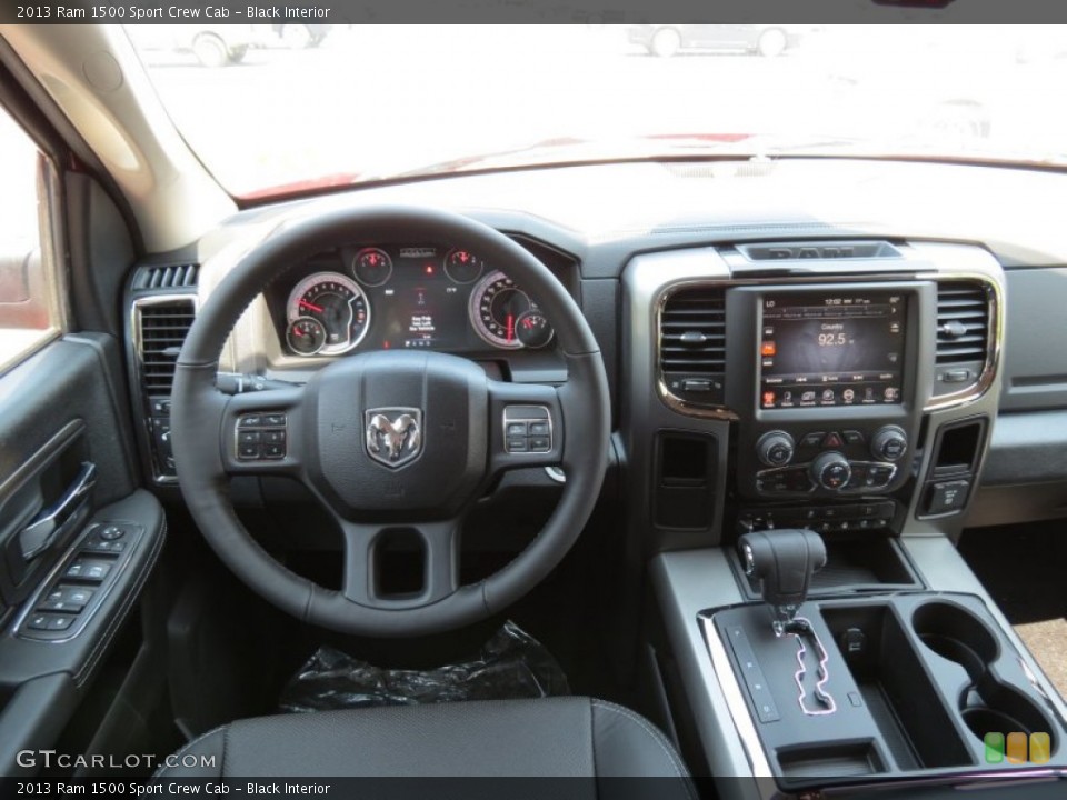 Black Interior Dashboard for the 2013 Ram 1500 Sport Crew Cab #81287215