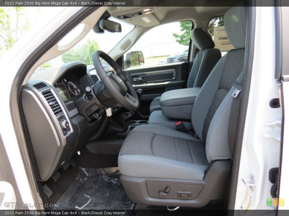 Black/Diesel Gray Interior Photo for the 2013 Ram 2500 Big Horn Mega Cab 4x4 #81287280