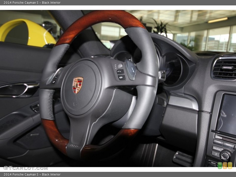 Black Interior Steering Wheel for the 2014 Porsche Cayman S #81289065