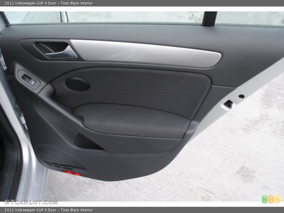 Titan Black Interior Door Panel for the 2011 Volkswagen Golf 4 Door #81289497