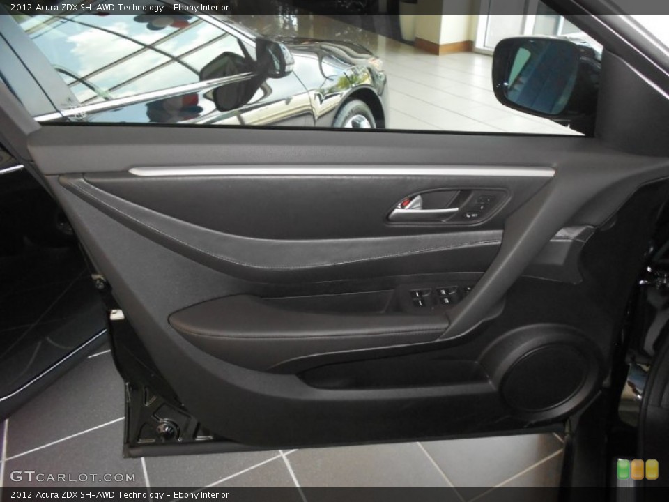 Ebony Interior Door Panel for the 2012 Acura ZDX SH-AWD Technology #81290539