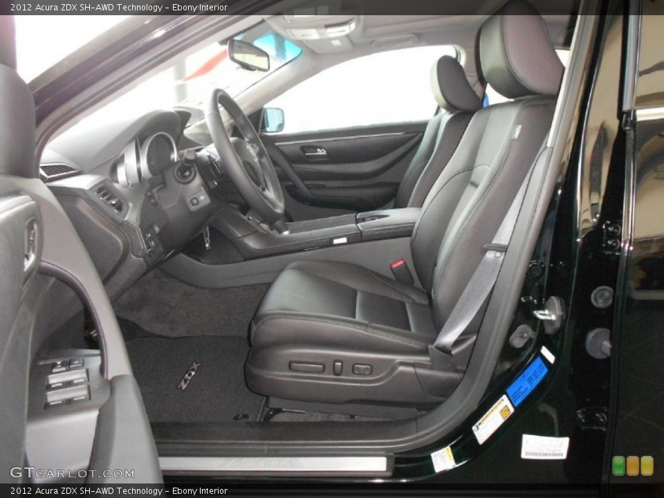 Ebony Interior Photo for the 2012 Acura ZDX SH-AWD Technology #81290560