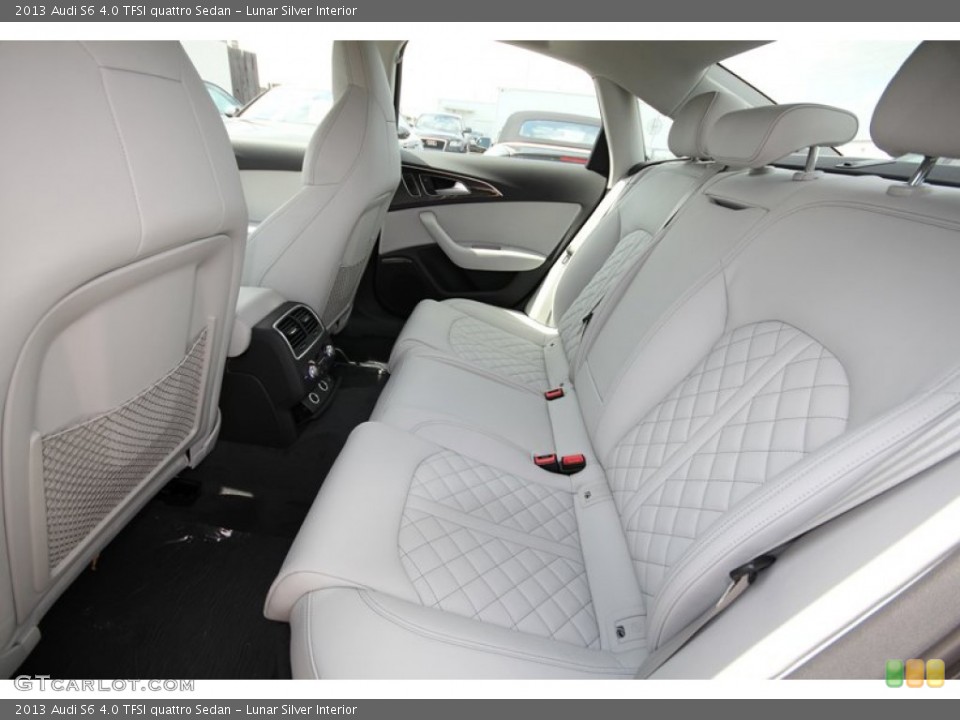 Lunar Silver Interior Rear Seat for the 2013 Audi S6 4.0 TFSI quattro Sedan #81291269
