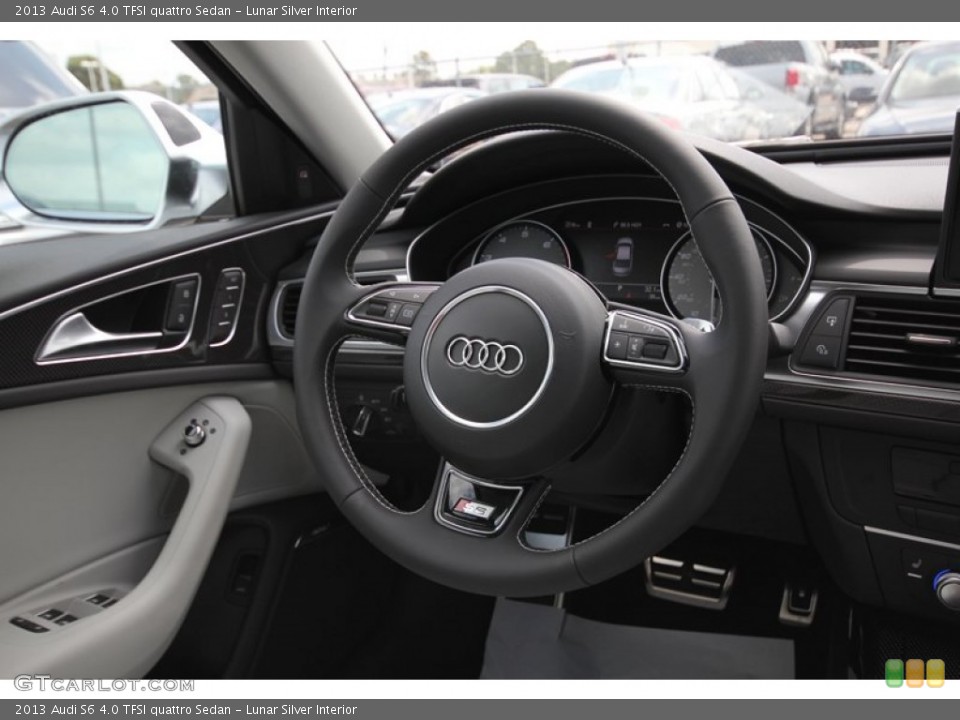 Lunar Silver Interior Steering Wheel for the 2013 Audi S6 4.0 TFSI quattro Sedan #81291305