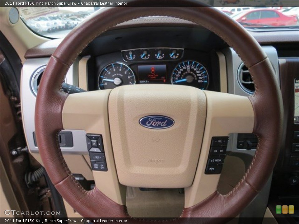 Chaparral Leather Interior Steering Wheel for the 2011 Ford F150 King Ranch SuperCrew #81292169