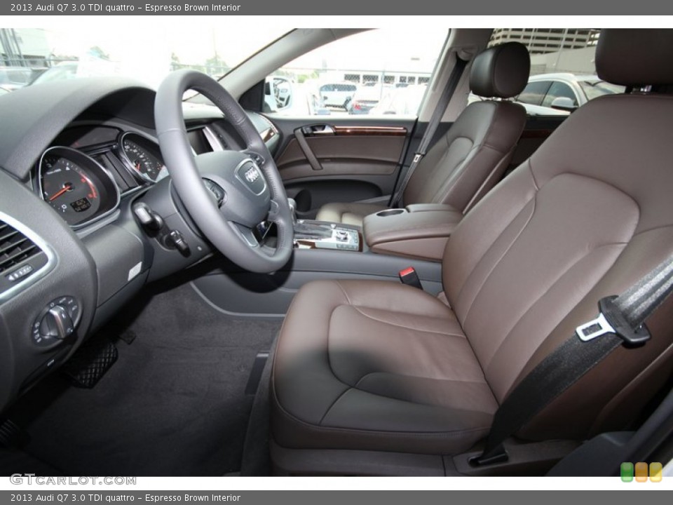Espresso Brown Interior Front Seat for the 2013 Audi Q7 3.0 TDI quattro #81292402