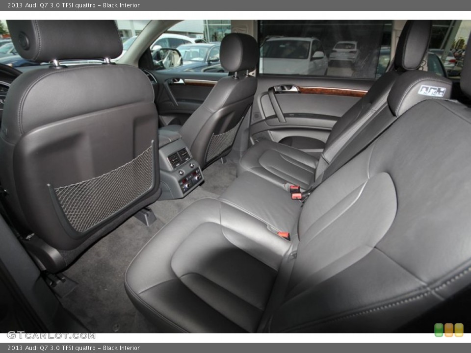 Black Interior Rear Seat for the 2013 Audi Q7 3.0 TFSI quattro #81293697