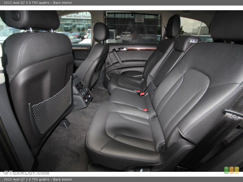 Black Interior Rear Seat for the 2013 Audi Q7 3.0 TFSI quattro #81293726