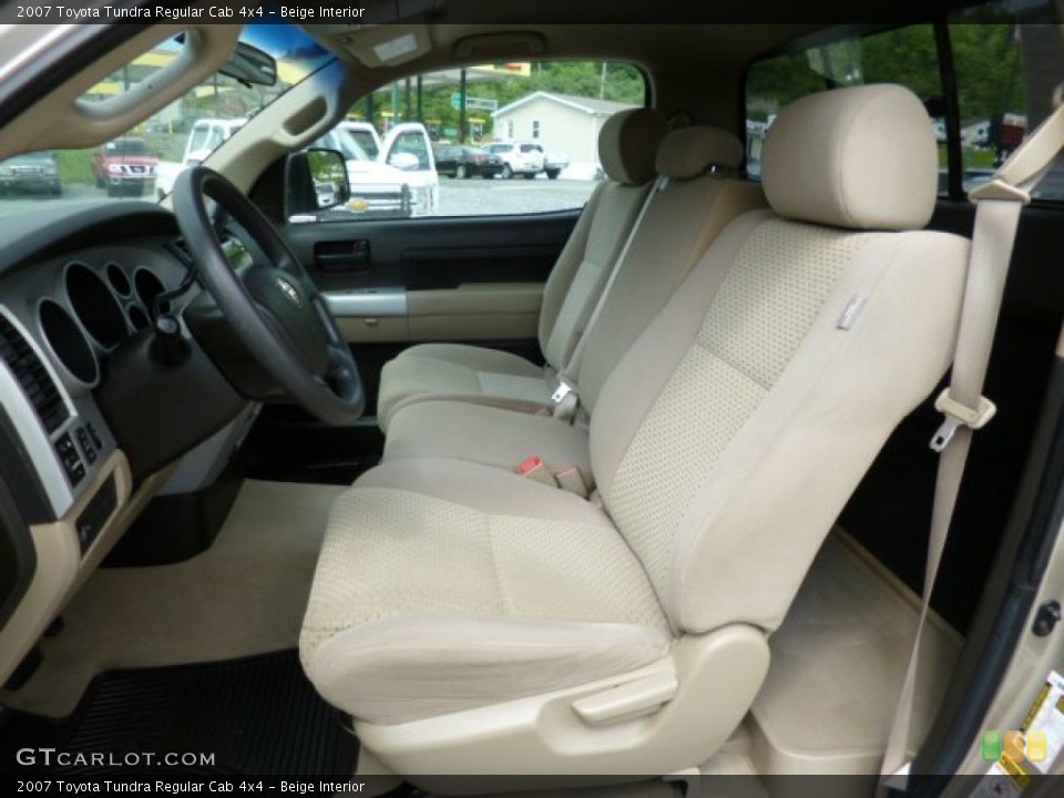 Beige Interior Photo for the 2007 Toyota Tundra Regular Cab 4x4 #81294041
