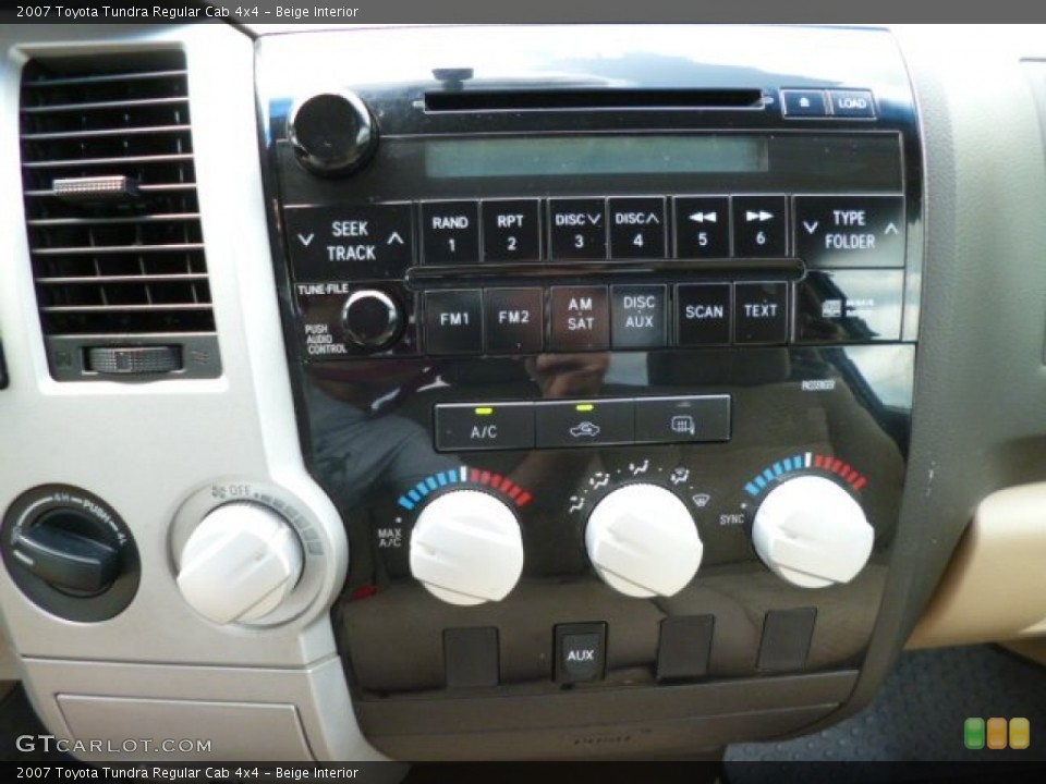 Beige Interior Controls for the 2007 Toyota Tundra Regular Cab 4x4 #81294116