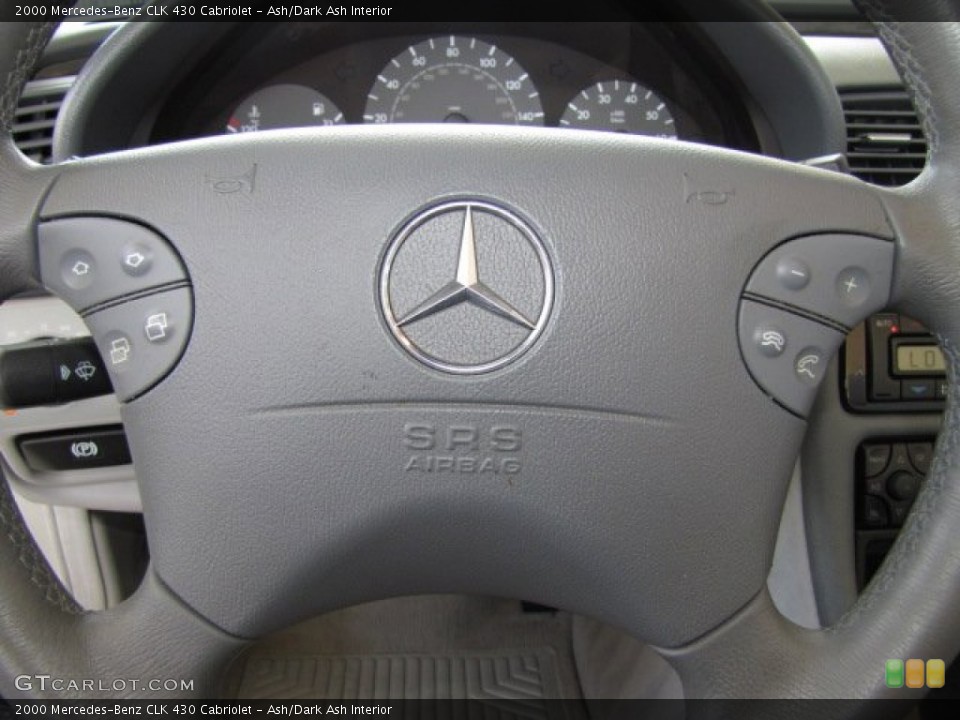 Ash/Dark Ash Interior Controls for the 2000 Mercedes-Benz CLK 430 Cabriolet #81294849