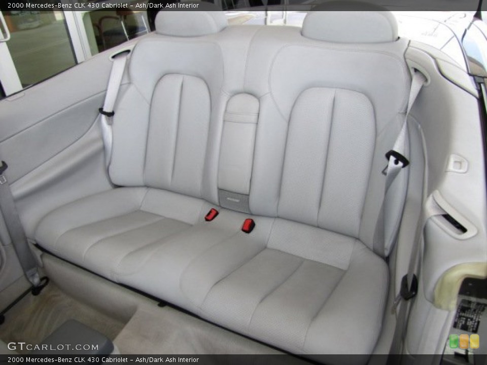 Ash/Dark Ash Interior Rear Seat for the 2000 Mercedes-Benz CLK 430 Cabriolet #81295004
