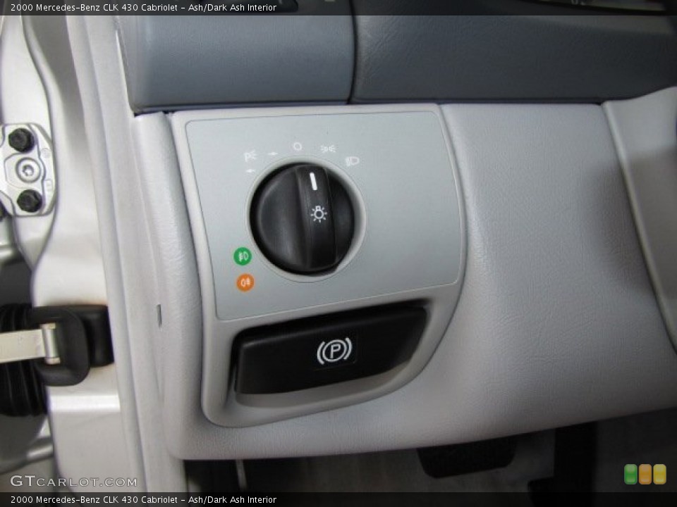 Ash/Dark Ash Interior Controls for the 2000 Mercedes-Benz CLK 430 Cabriolet #81295064