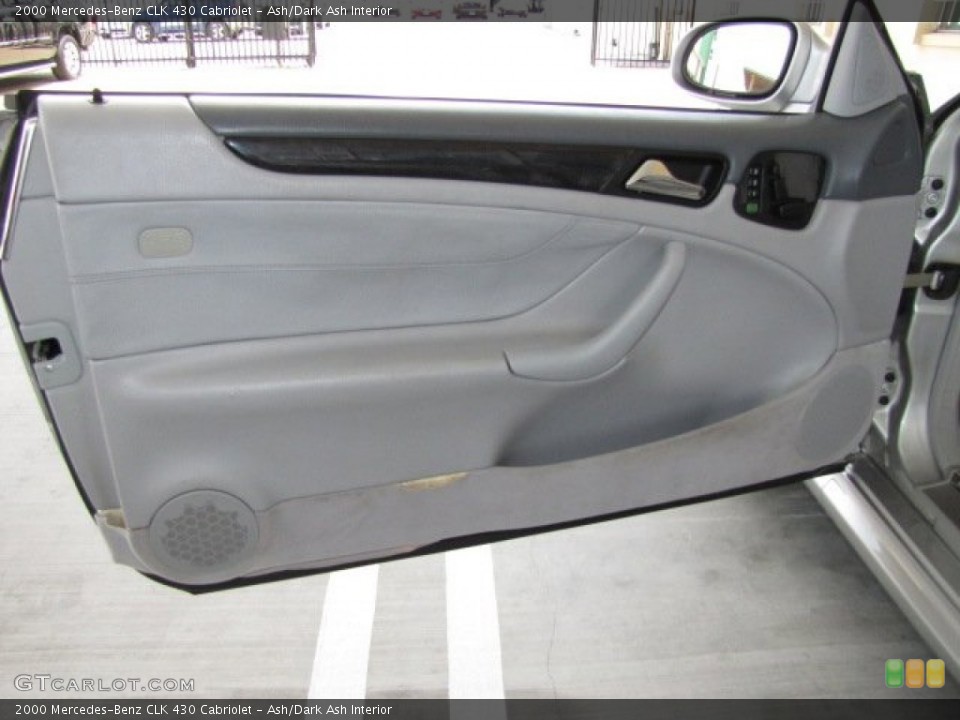 Ash/Dark Ash Interior Door Panel for the 2000 Mercedes-Benz CLK 430 Cabriolet #81295168