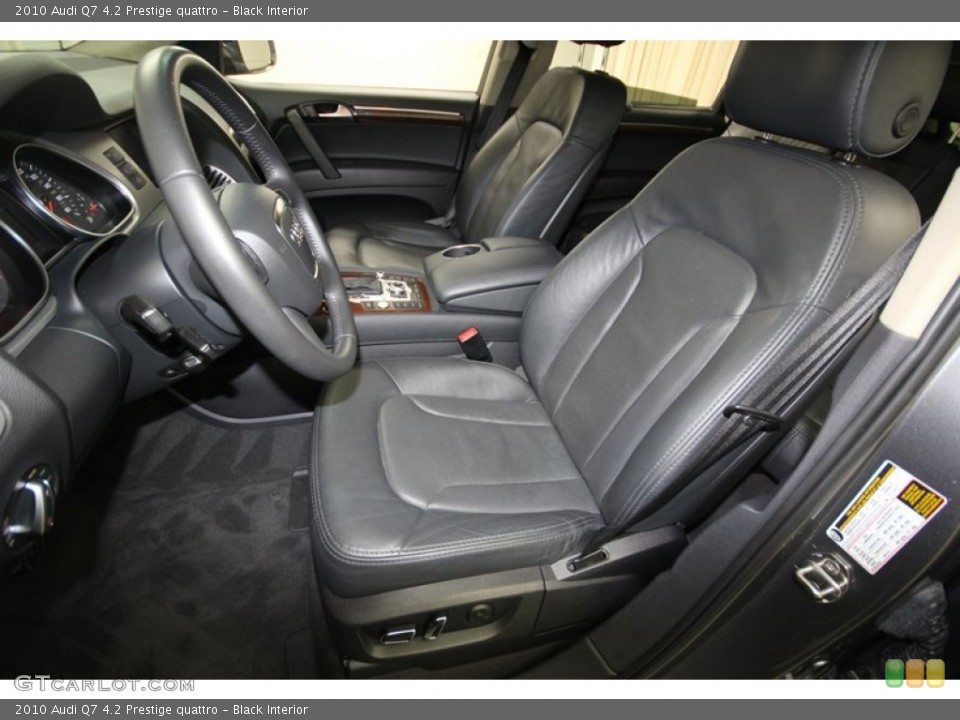 Black Interior Front Seat for the 2010 Audi Q7 4.2 Prestige quattro #81296681