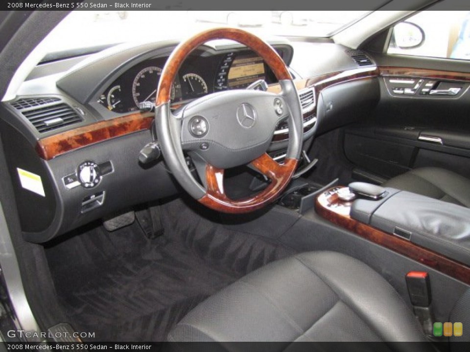 Black Interior Photo for the 2008 Mercedes-Benz S 550 Sedan #81296782