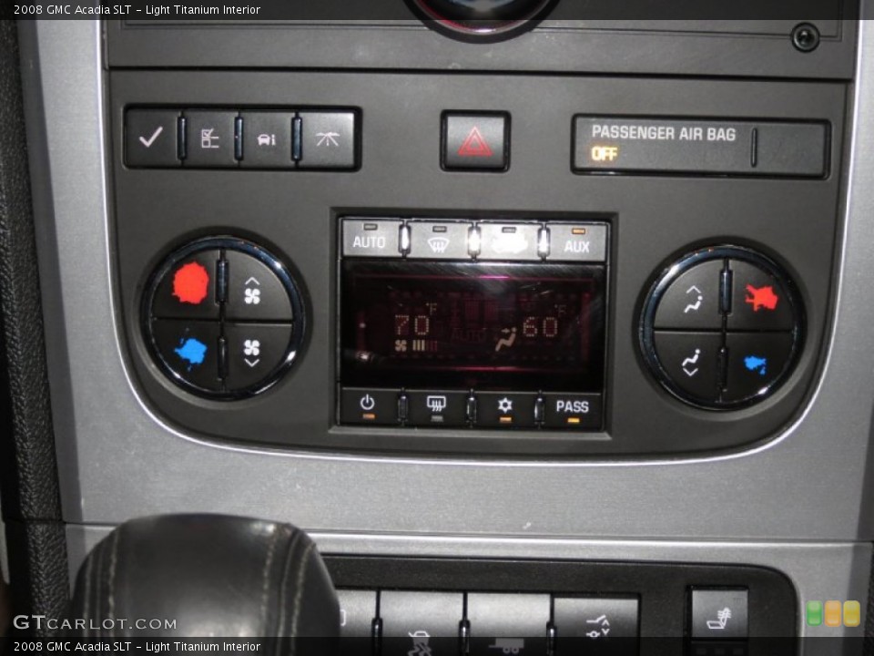 Light Titanium Interior Controls for the 2008 GMC Acadia SLT #81296960