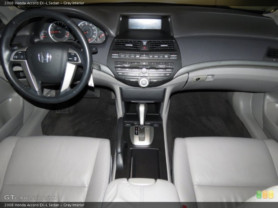 Gray Interior Dashboard for the 2008 Honda Accord EX-L Sedan #81297515