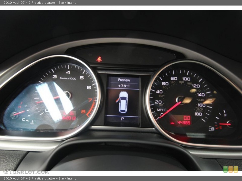 Black Interior Gauges for the 2010 Audi Q7 4.2 Prestige quattro #81297890