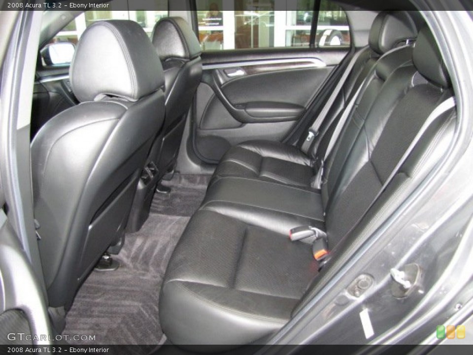 Ebony Interior Rear Seat for the 2008 Acura TL 3.2 #81298208