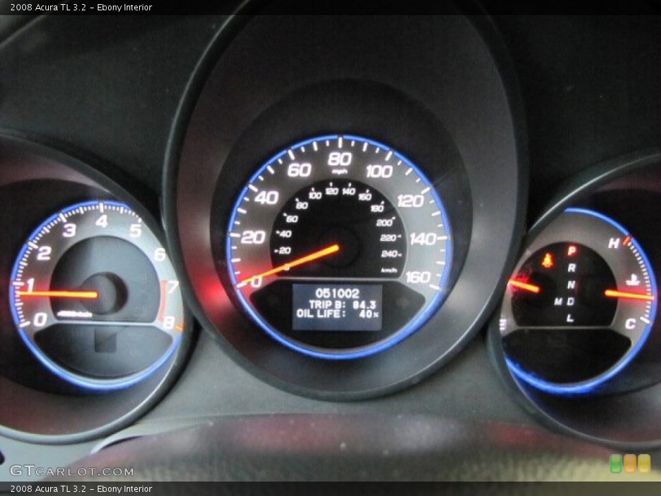 Ebony Interior Gauges for the 2008 Acura TL 3.2 #81298466