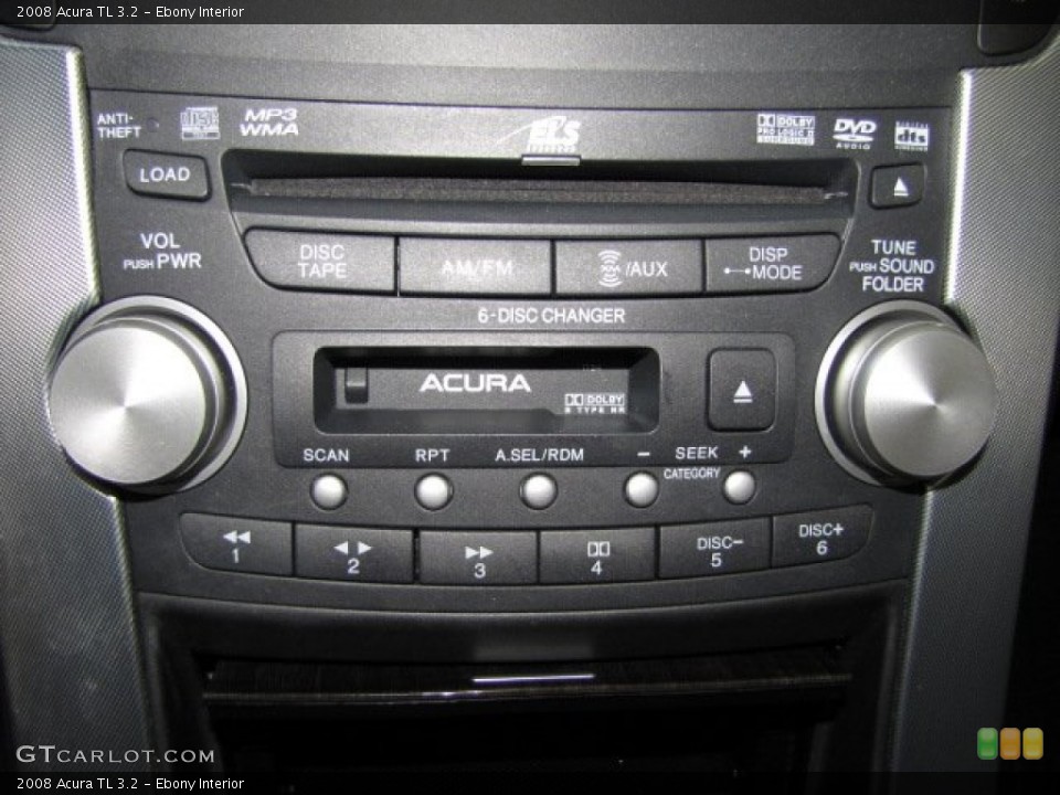 Ebony Interior Audio System for the 2008 Acura TL 3.2 #81298562