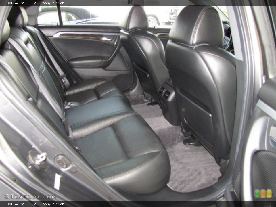 Ebony Interior Rear Seat for the 2008 Acura TL 3.2 #81298721